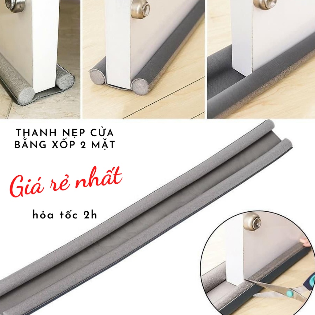 Nẹp Xốp, Ron Xốp Chèn Chân Đáy Khe Hở Cửa Chống Ồn, Chặn Cửa Chống Bụi Bẩn, Côn Trùng, Chống Thoát Hơi Máy Lạnh