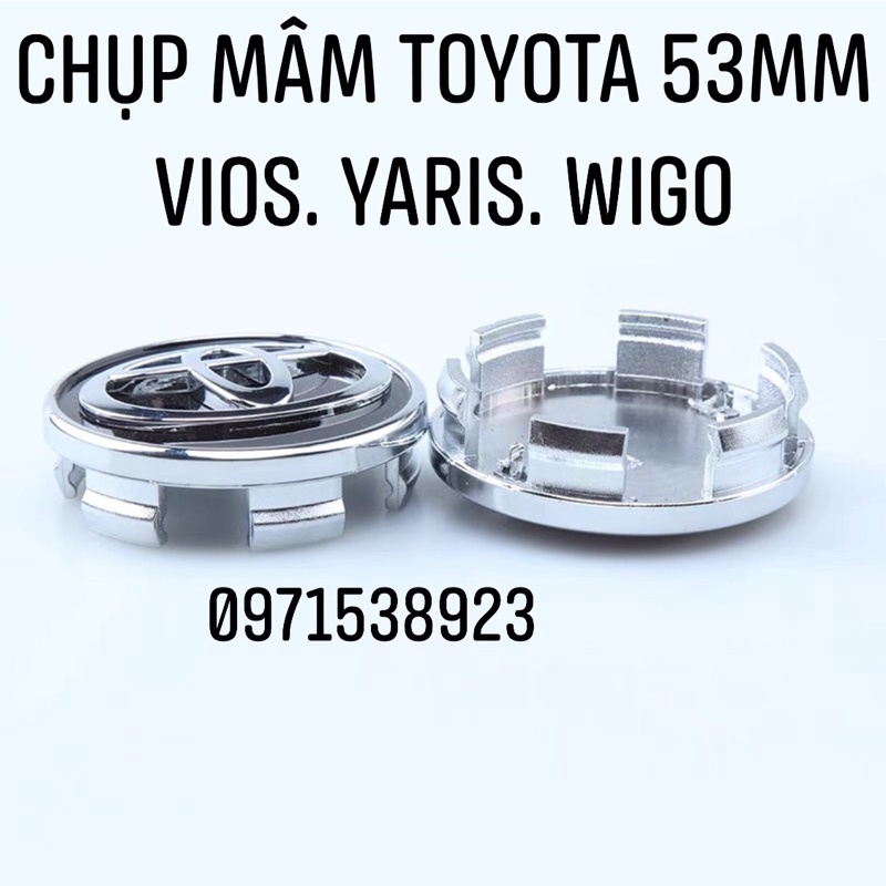 CHỤP MÂM TOYOTA VIOS YARIS WIGO 2018-2021 kích thước 53mm