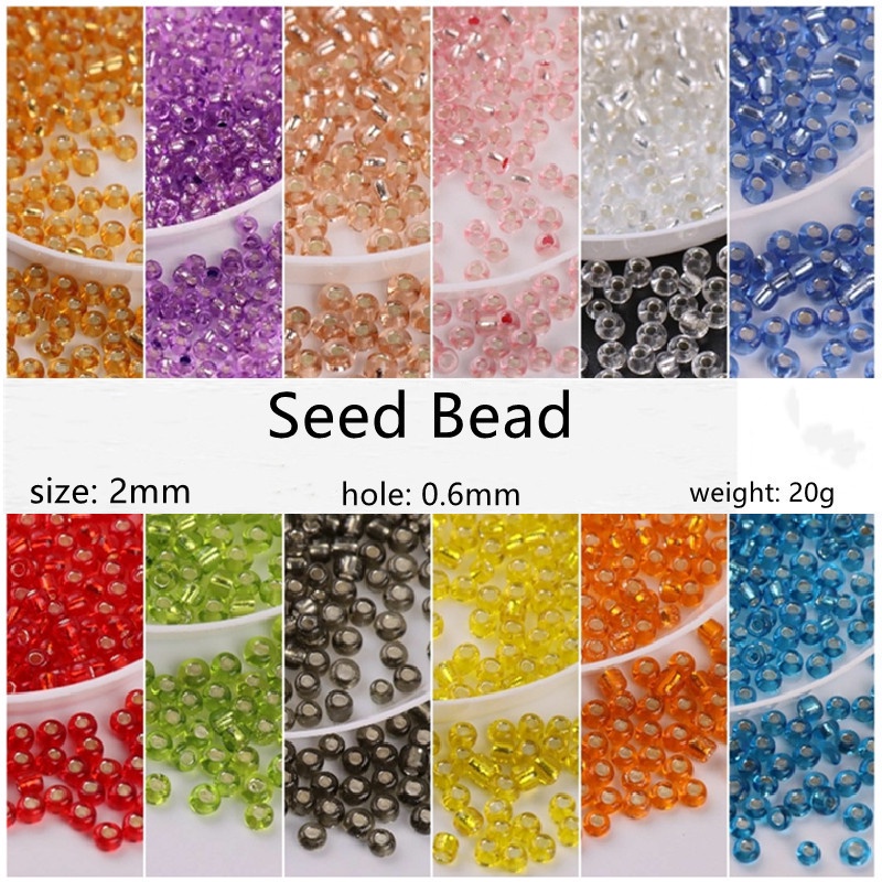 Set 1000 hạt kính 2mm làm kẹp tóc