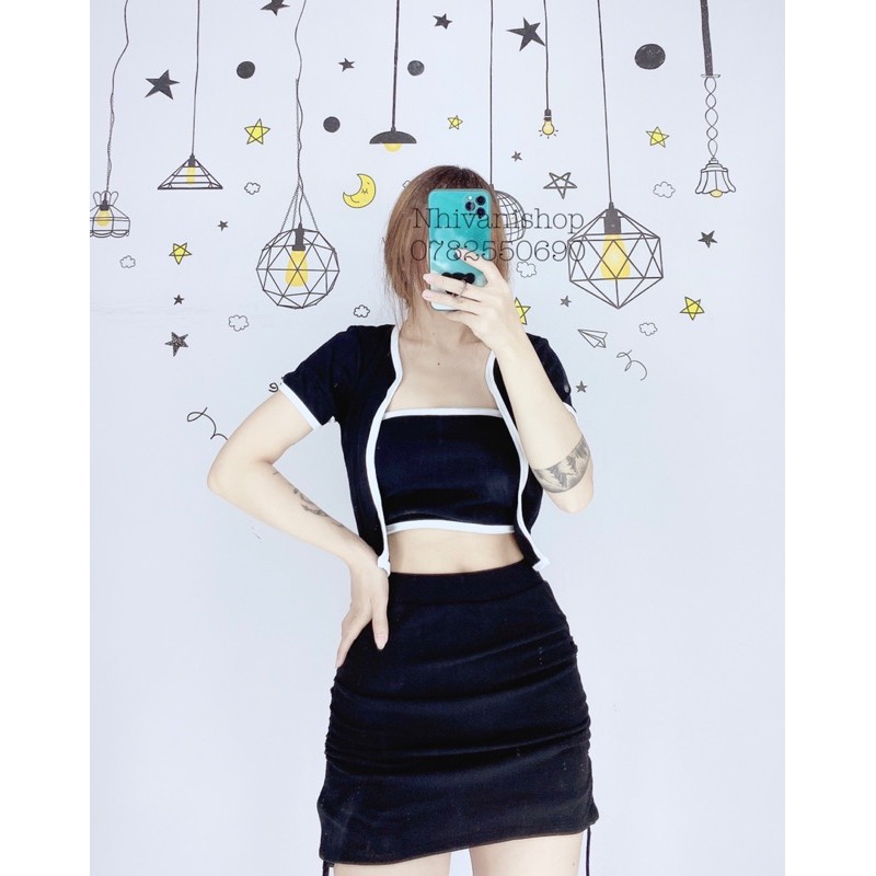 chân váy thun rút dây 2 bên | BigBuy360 - bigbuy360.vn