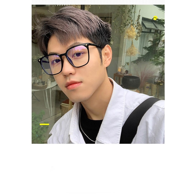 Kính Bảo Vệ Mắt Gọng Đen Chống Ánh Sáng Xanh Thời Trang Cho Nam Và Nữ