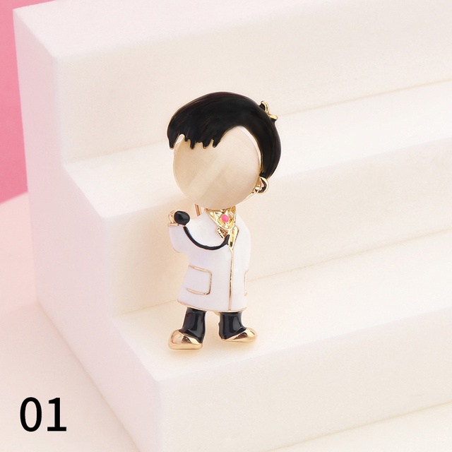 Ghim Cài Áo Ba Lô Hình Cô Gái Vẽ Đá Opal Tráng Men Mới Làm Quà Tặng Ngày Thiếu Nhi Cho Trẻ Em