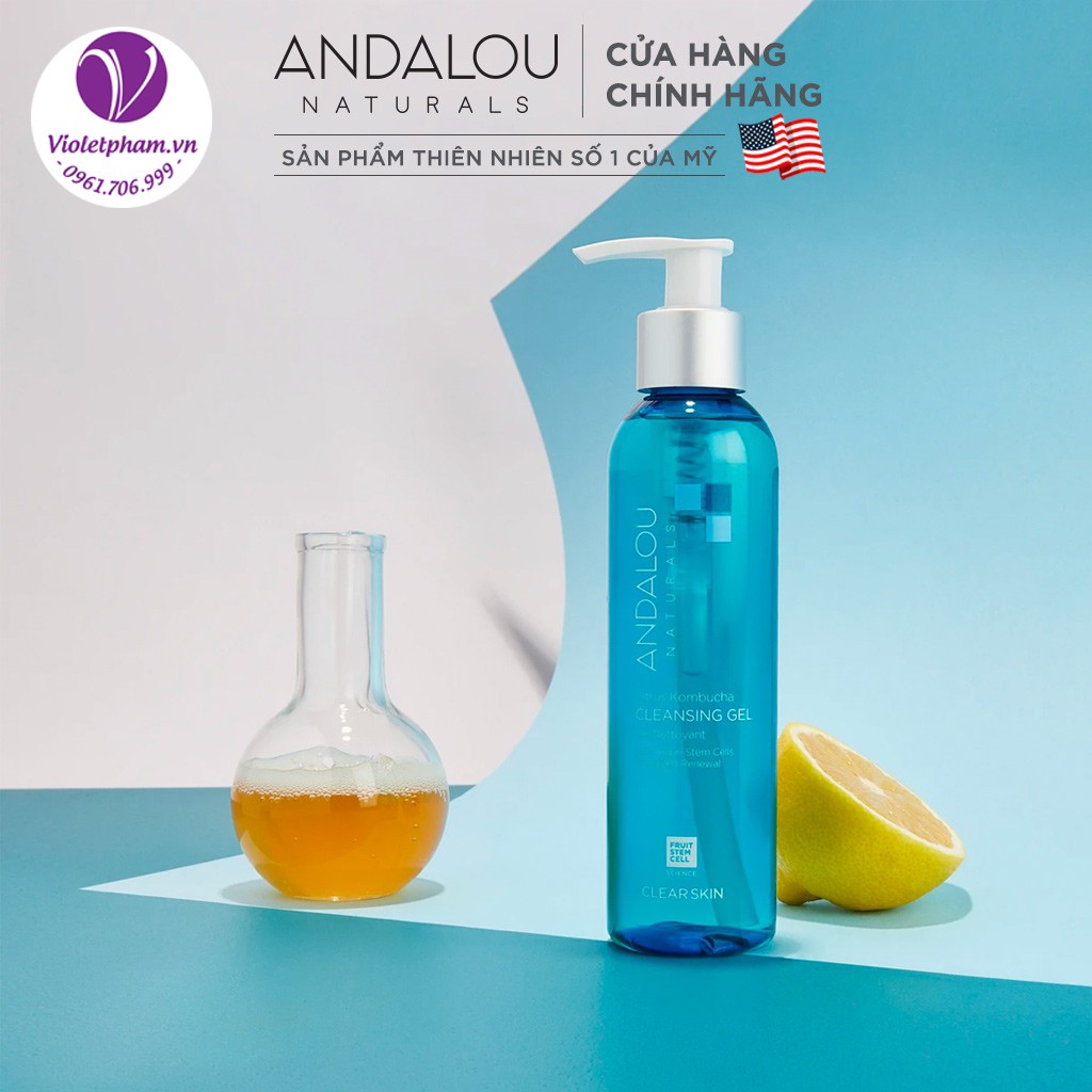 Sữa rửa mặt cho da dầu Andalou Naturals Citrus Kombucha 178 ml