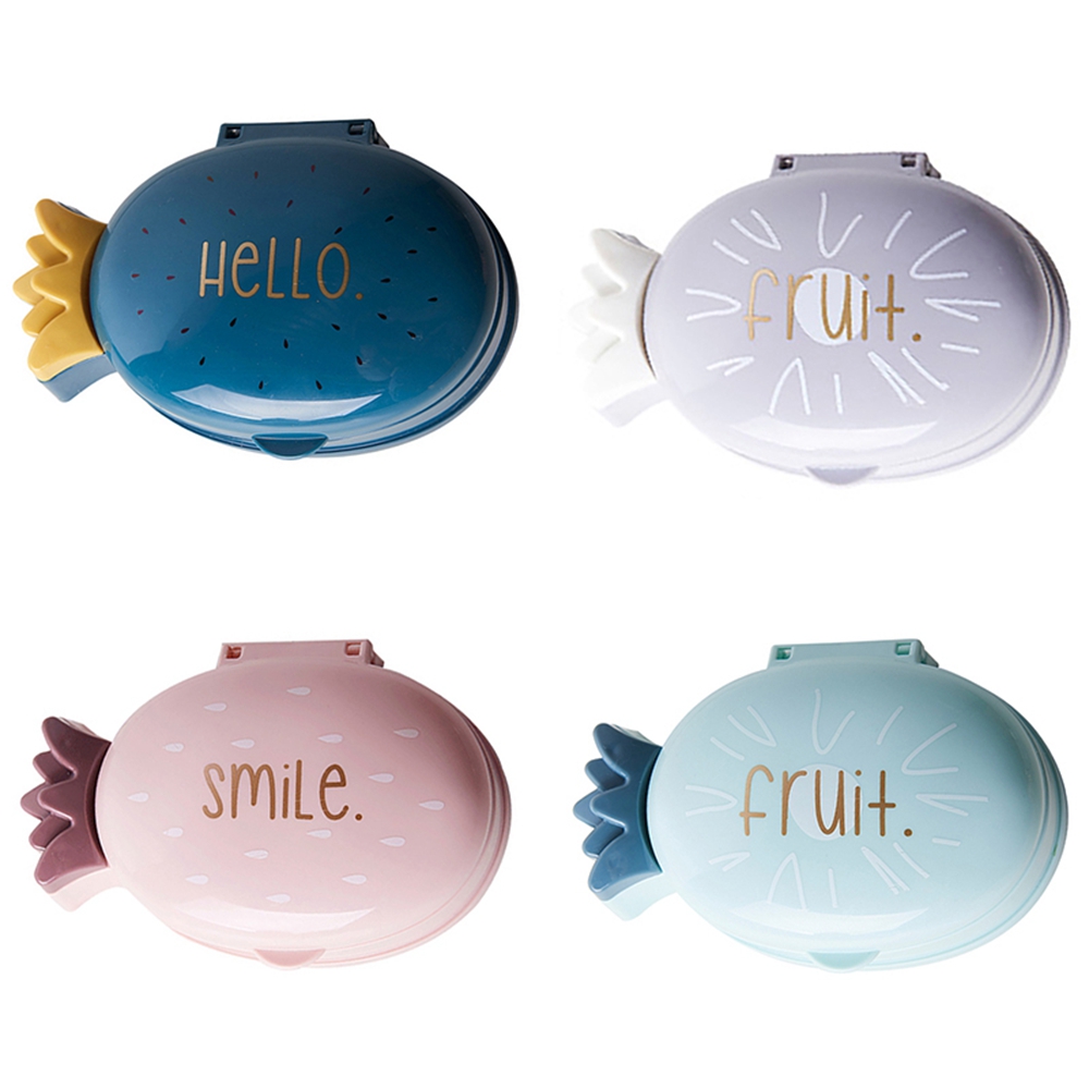 Khay đựng xà phòng chống thấm nước có nắp đậy hình quả dứa dễ thương