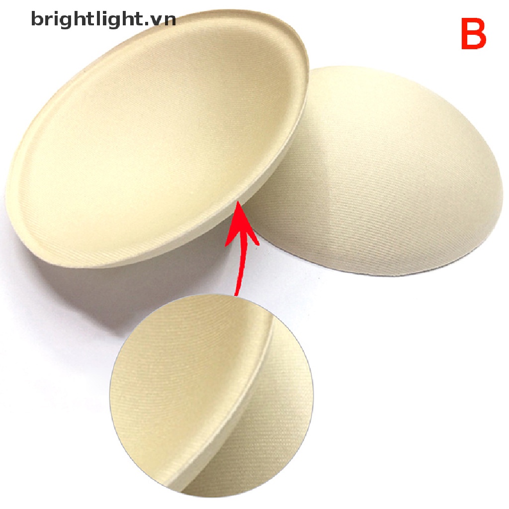 Set 2 Miếng Đệm Ngực Hình Tròn Thoáng Khí Có Thể Tháo Rời