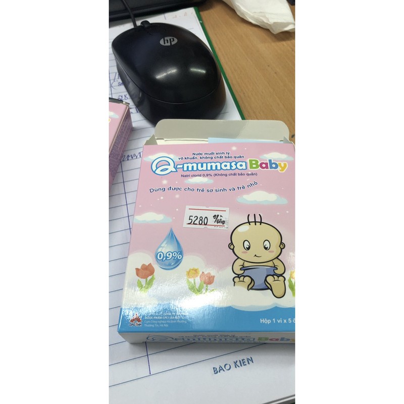 Nước muối sinh lý vô khuẩn cho bé Q-mumasa baby 10ml