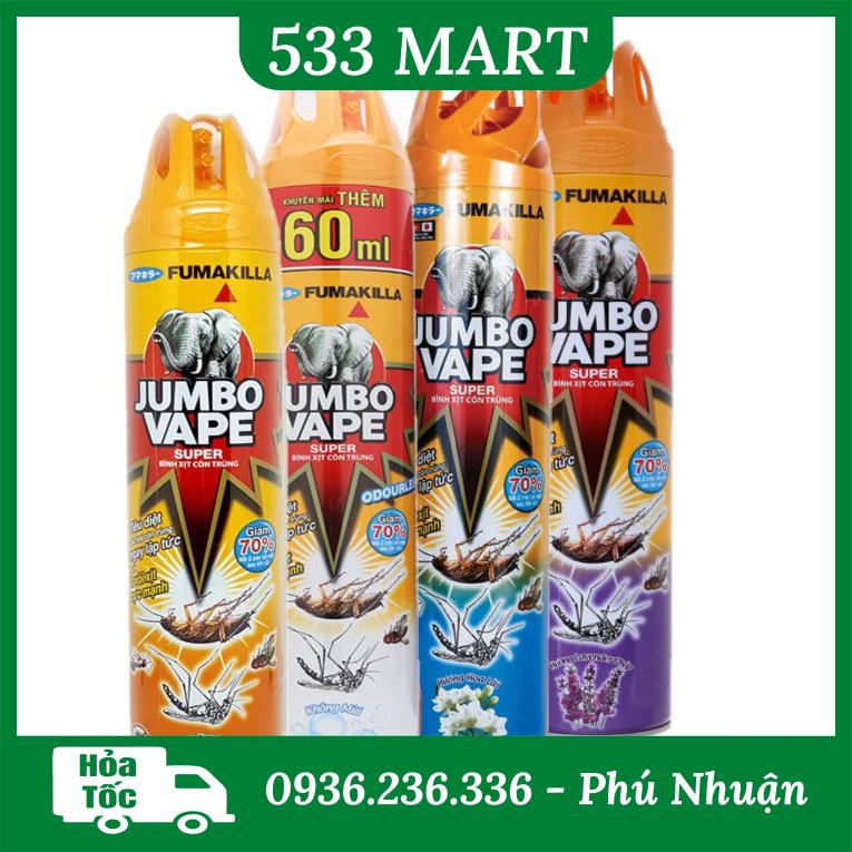 Xịt côn trùng Jumbo Vape 600ml
