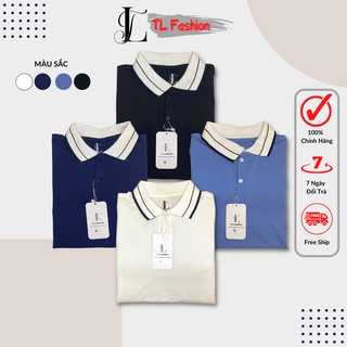 Áo thun nam polo họa tiết vải cotton cá sấu cao cấp phong cách trẻ trung lịch lãm