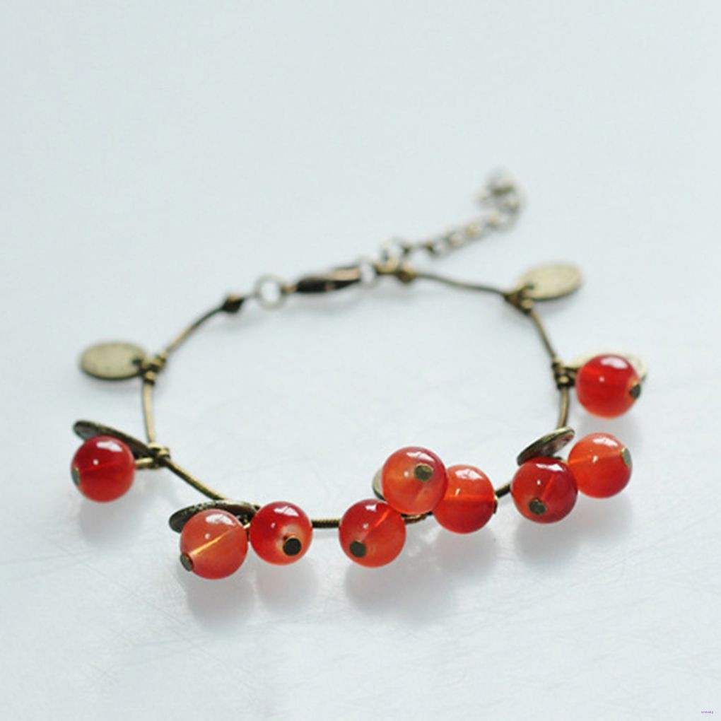 Vòng Tay Trái Cherry Đỏ Phong Cách Thái Lan