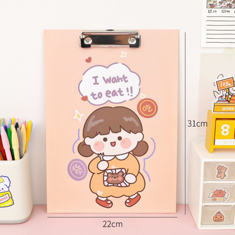 Kẹp file tài liệu mẫu Cute Pison, bìa trình kí nhiều hình ngộ nghĩnh đáng yêu – 1 cái