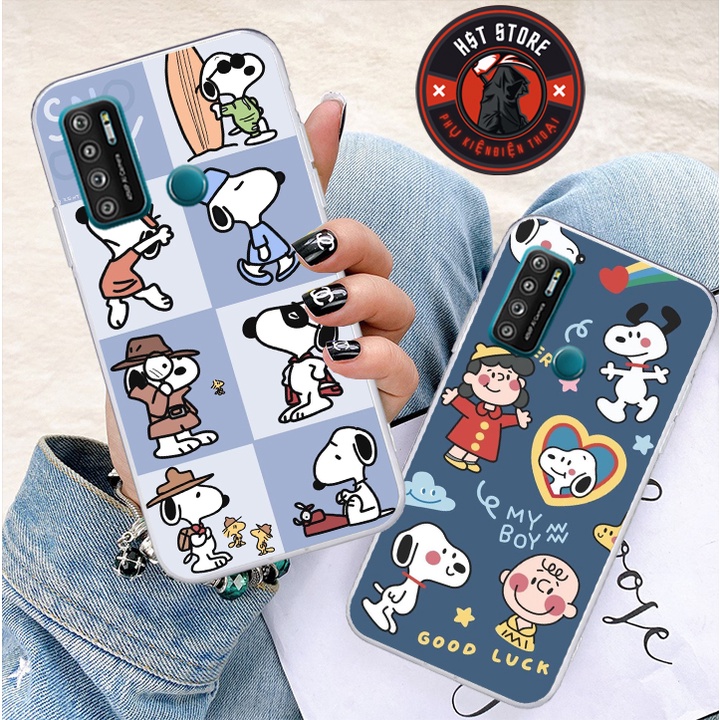 Ốp lưng Vsmart Joy 4 - Vsmart Live 4 - Vsmart Star 5 - Vsmart Star 4 - in hình cô bé chibi và snopyy cute