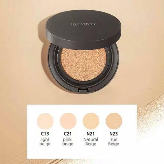 Phấn nước kiềm dầu siêu mỏng mịn innisfree Light Fit Cushion SPF33 PA++