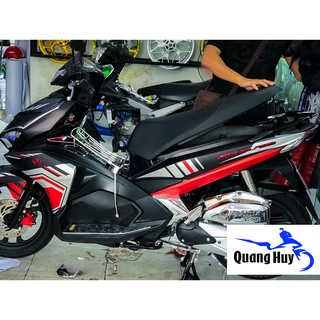 Tem trùm air blade đỏ đen bạc đời 2016-2019, độ team trùm ab dán phủ dàn áo xe đỏ đen bạc rẻ đẹp