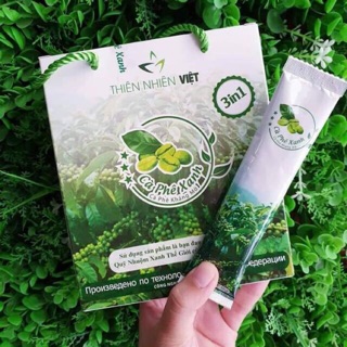 Hộp Cà Phê Xanh Giảm Cân Thiên Nhiên Việt Kháng Mỡ hiệu quả( hộp 10 gói)
