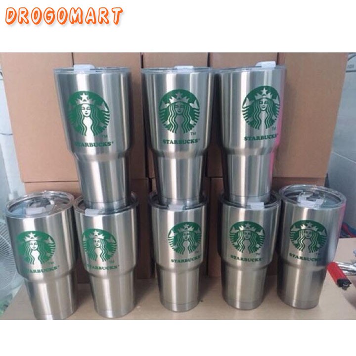( FREESHIP 99K ) Ly giữ nhiệt Starbuck Thái Lan 900ml ( Loại 1 ) tặng  ống hút + cọ rửa