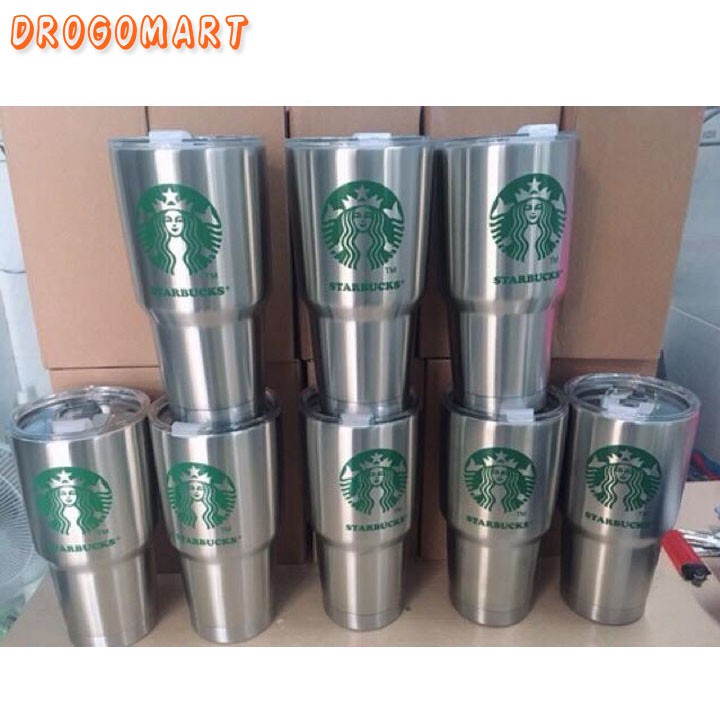 Ly giữ nhiệt Starbuck Thái Lan 900ml  tặng  ống hút + cọ rửa