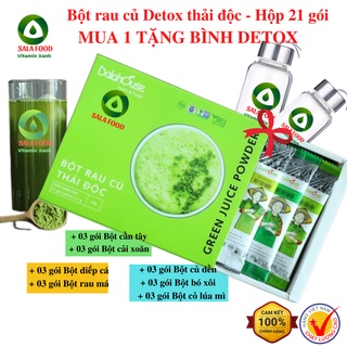 Combo Bột Rau Củ Detox Thải Độc Dalahouse - 21 gói 07 vị rau củ Organic 100%