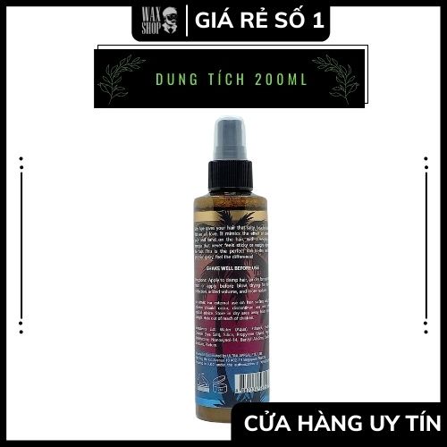 Xịt Tạo Phồng Tóc Nam Apestomen Sea Salt Spay ⚡ Chính Hãng ⚡ Salty Ape  Bảo Vệ Tóc - Tạo Nếp Nhẹ - Bóng Tự Nhiên WaxShop