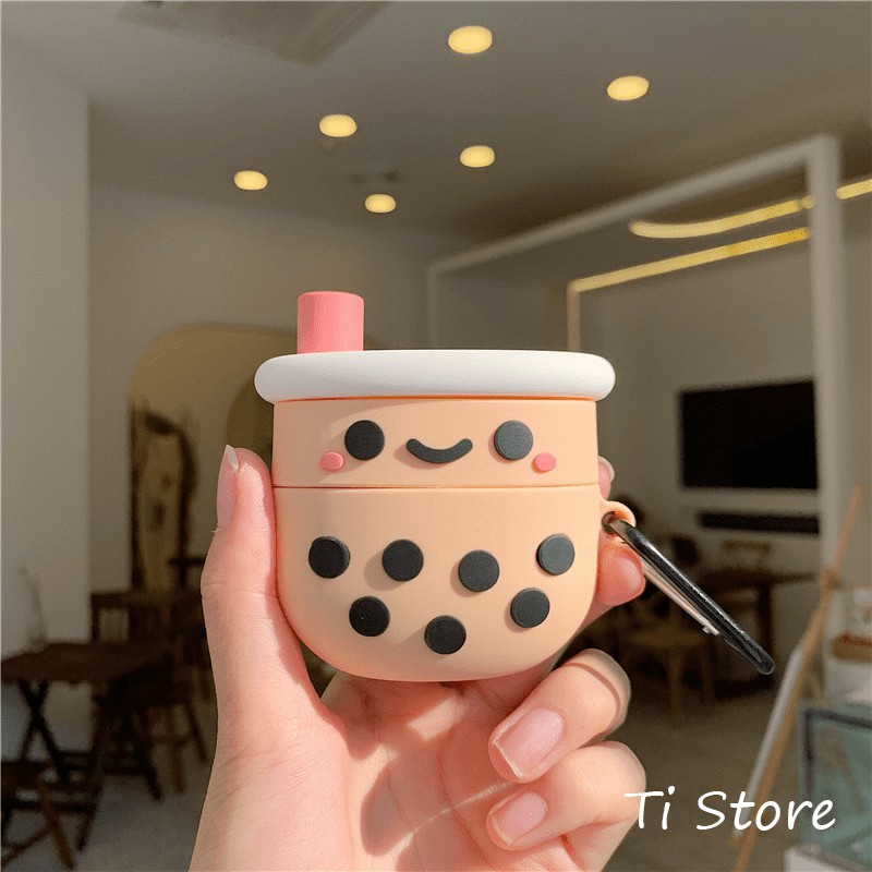 Case Airpod 1/2, Pro Milk Tea [ TI STORE ]