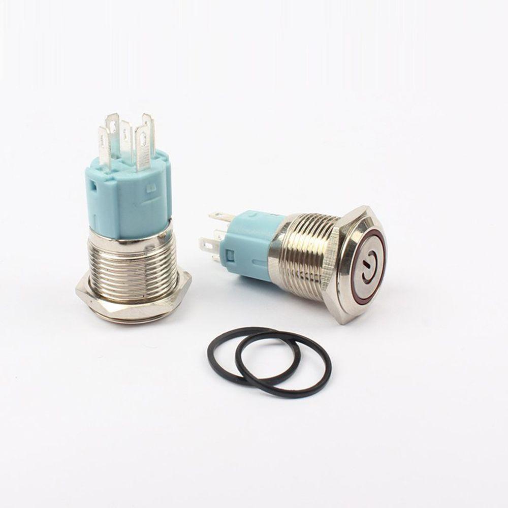 Nút Nhấn Bật / Tắt Đèn LED 16 / 12mm Chống Thấm Nước