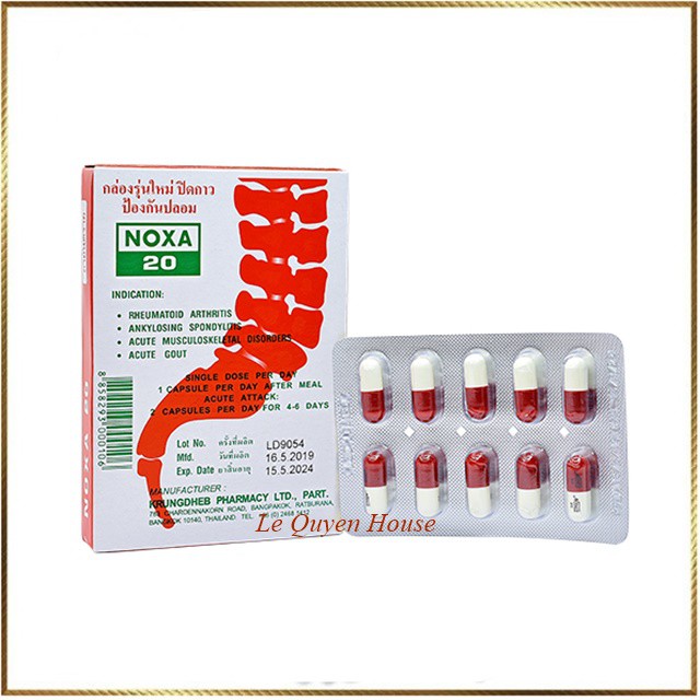 1 vỉ 10 Viê.n uống xương khớp noxa Thái Lan