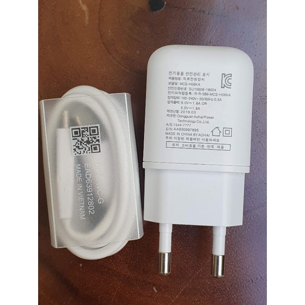 Bộ sạc nhanh LG V50 zin - cáp LG V50 type C chuẩn nhà máy LG