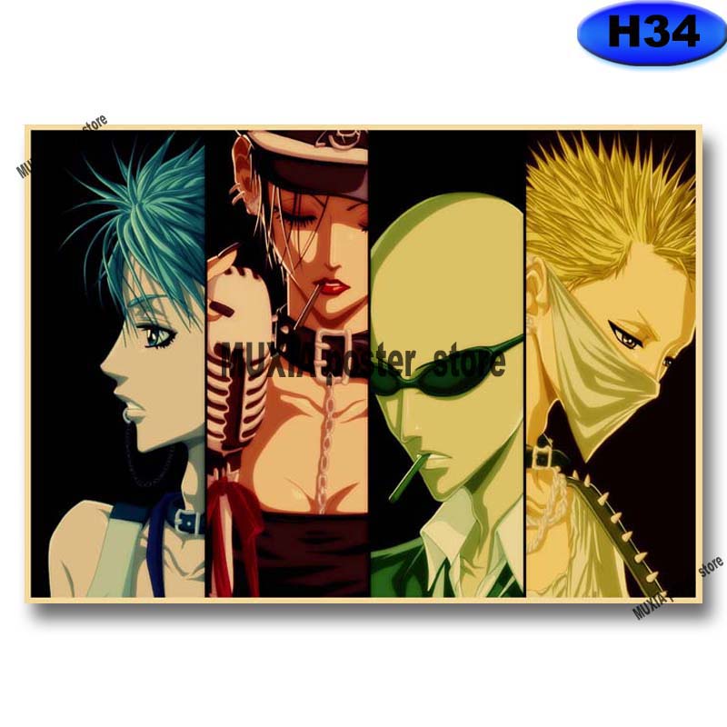 Giấy Dán Tường 42x30cm Họa Tiết Hoạt Hình nana osaki Nhật Bản Trang Trí Nội Thất