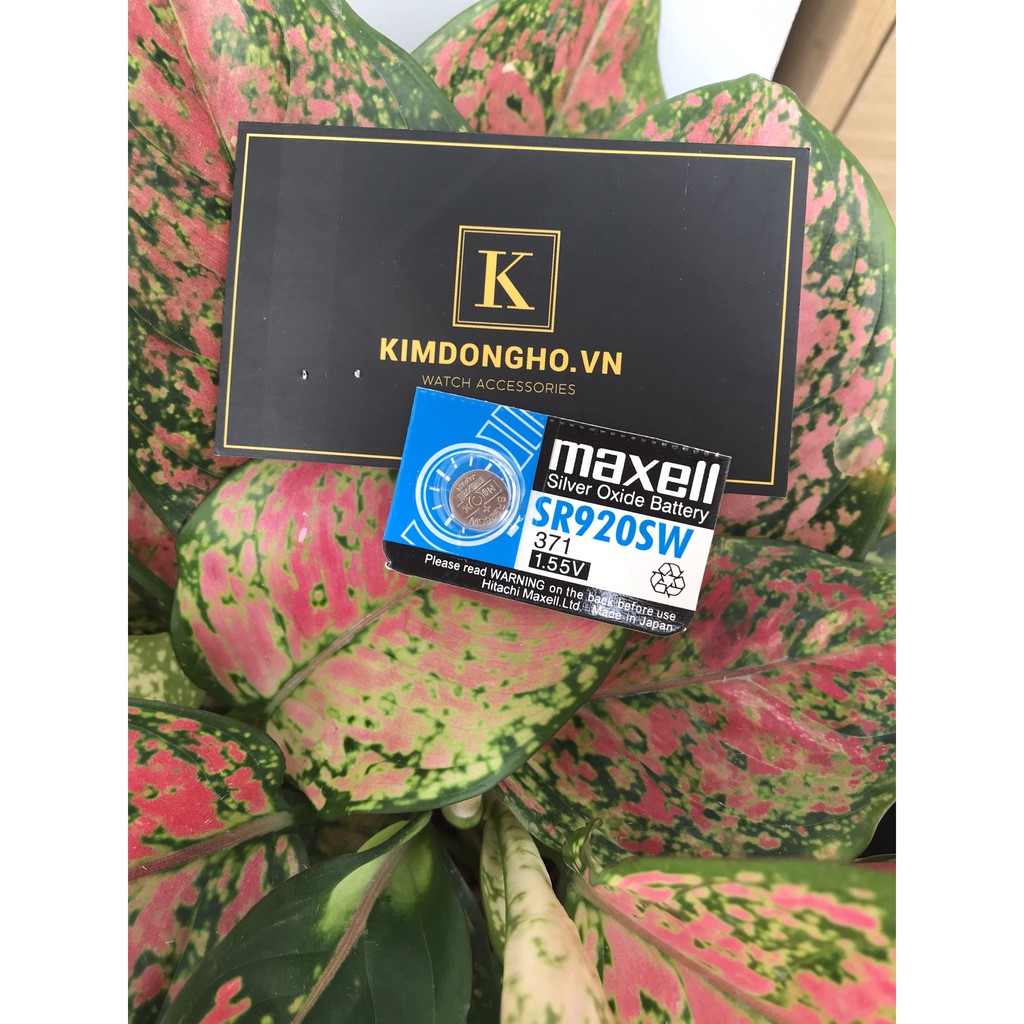 Viên pin đồng hồ Maxell 920 chuyên thay pin đồng hồ đeo tay, điều khiển các loại - SR920SW - 371 vỉ 1 viên