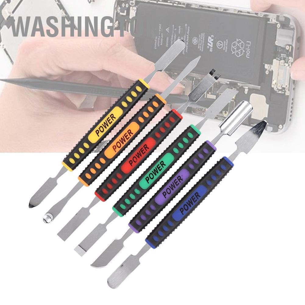 Có thể bán buôn 6 Pcs Crowbar Prying Opening Repair Tool Kit Dual Heads Metal Hand Tools Sets for Mobile Phone Washington057 Hàng giao ngay