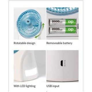 Quạt Sạc Mini Để Bàn DP-7605