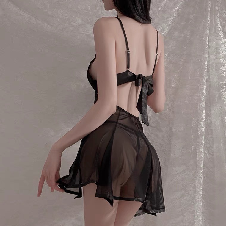 Váy ngủ voan mỏng xuyên thấu phối ren ngực siêu sexy THE CELYNBRA - V20 | BigBuy360 - bigbuy360.vn