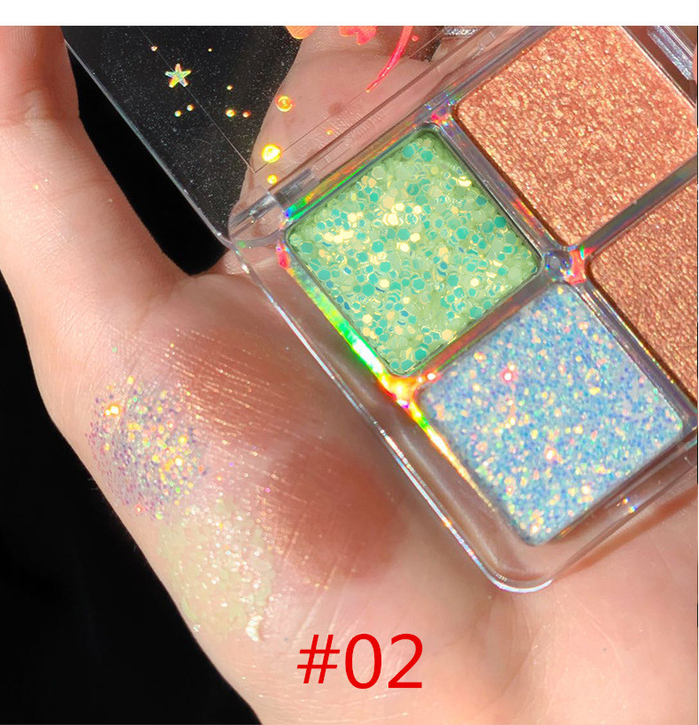 [Hàng mới về] Bảng phấn mắt bốn màu ánh ngọc trai phong cách người đẹp ánh trăng | BigBuy360 - bigbuy360.vn