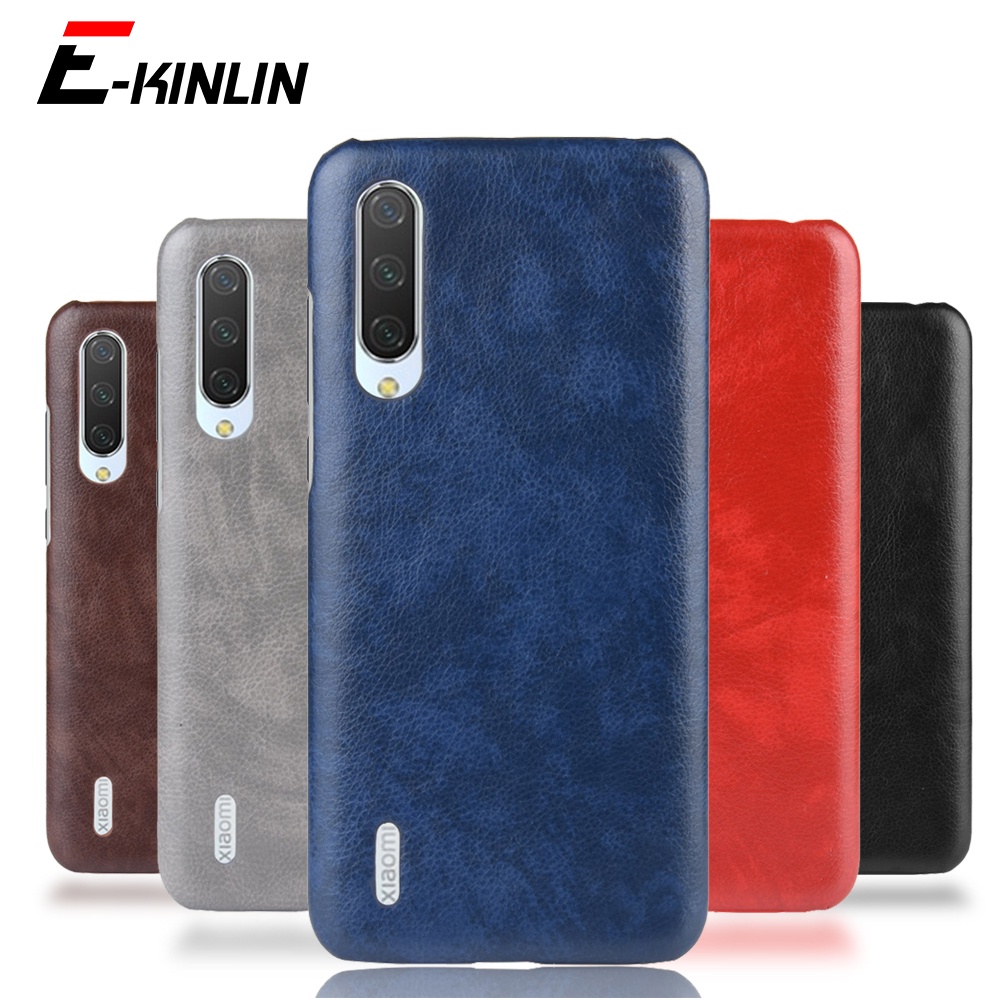 Ốp Điện Thoại PC Cứng Phối Da PU Nhám Thời Trang Sang Trọng Cho XiaoMi Mi 9 9T 8 Pro SE Lite
