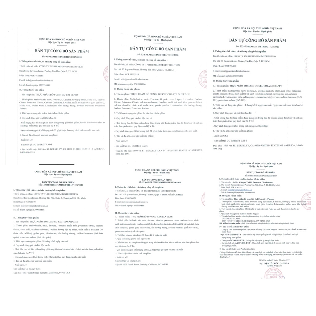 Gel năng lượng chạy bộ GU Energy - nhiều vị