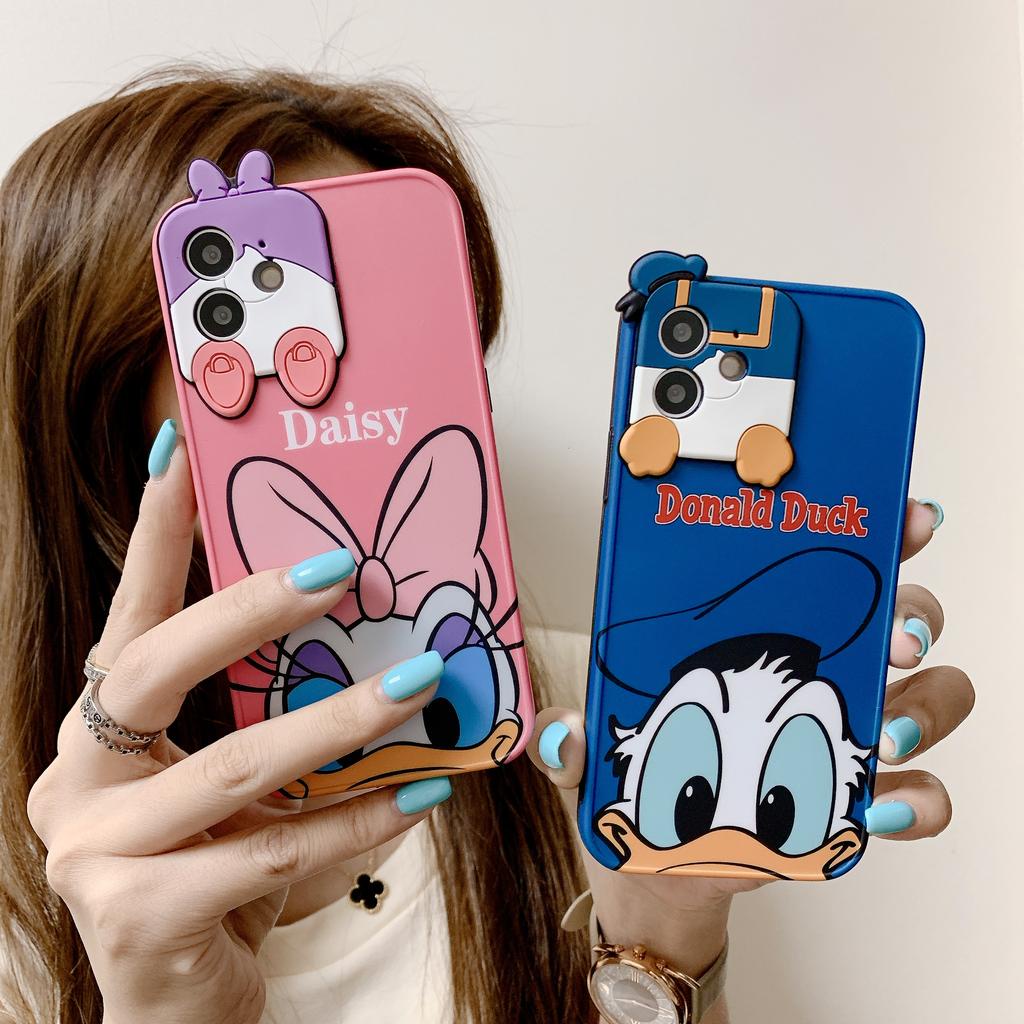 Ốp điện thoại in hình vịt Donald sáng tạo cho IPhone 12 11 12promax 7Plus X Xs Max XR 8 7 SE2020