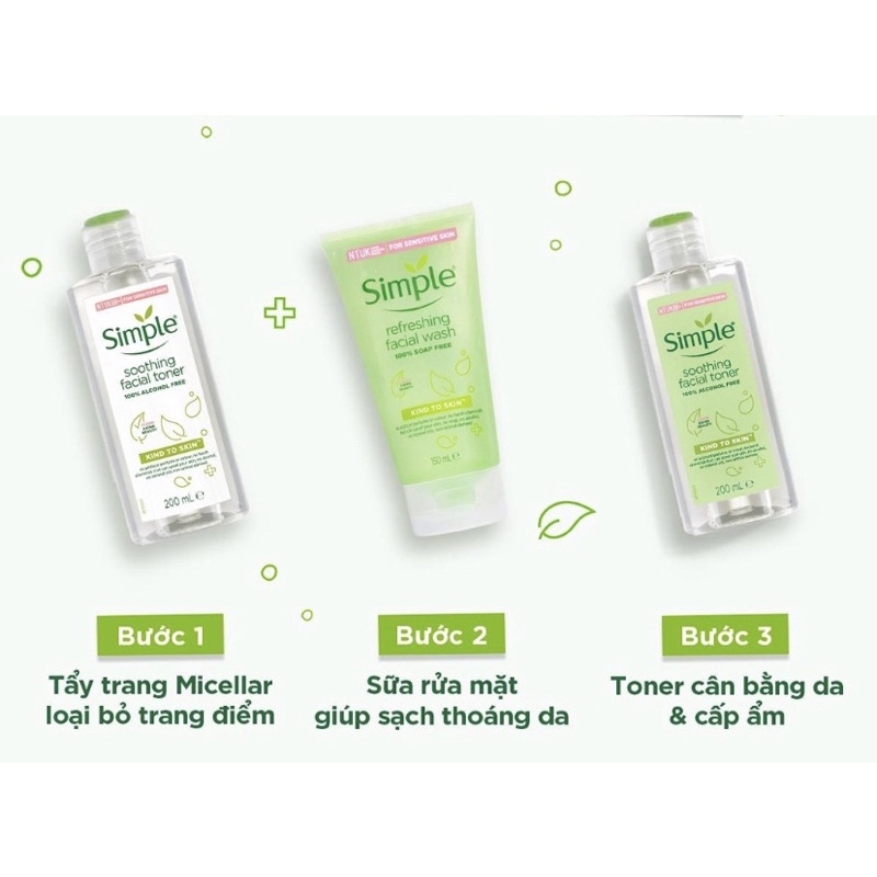 Gel Rửa Mặt Simple Kind To Skin Refreshing Facial Wash Gel