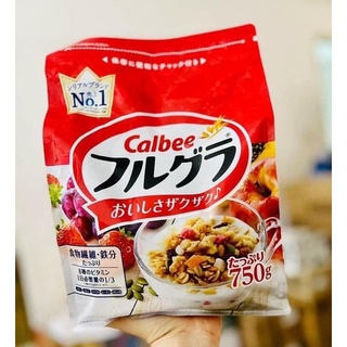 NGŨ CỐC NHẬT CALBEE  750GR ĐỎ