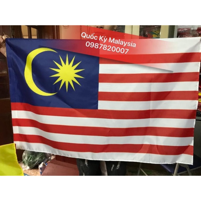Cờ quốc kỳ Malaysia 80x120cm
