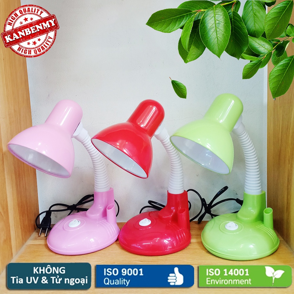 Đèn học để bàn có ống bút chống cận bóng LED tiết kiệm điện năng, bảo vệ thị lực 2 loại ánh sáng