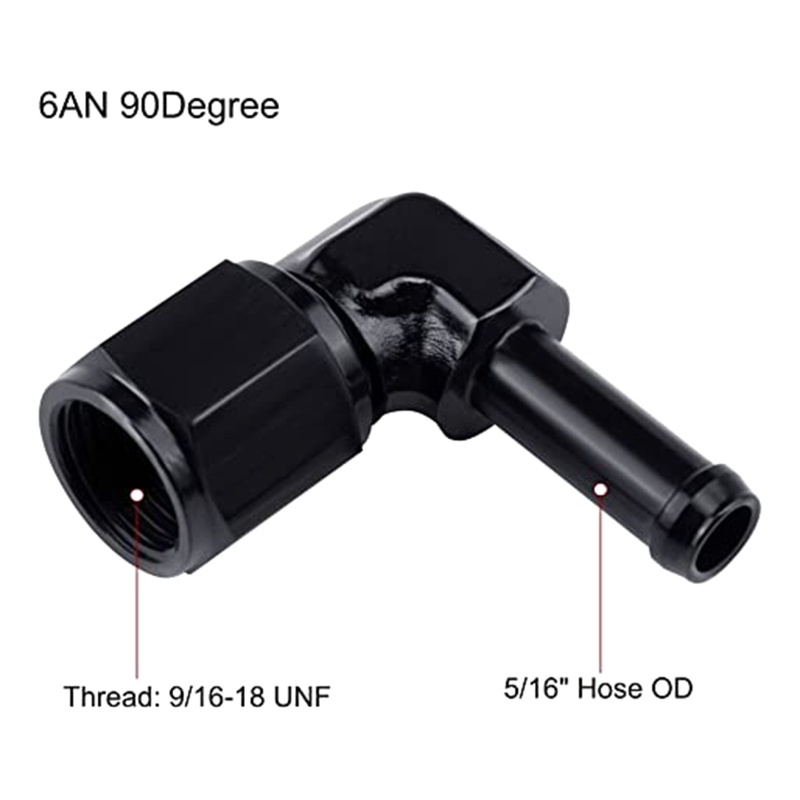 Đầu Nối Ống Dẫn Nhiên Liệu 6 Đầu Cái Sang Đầu Cái 5 / 16 &quot;3 / 8&quot;