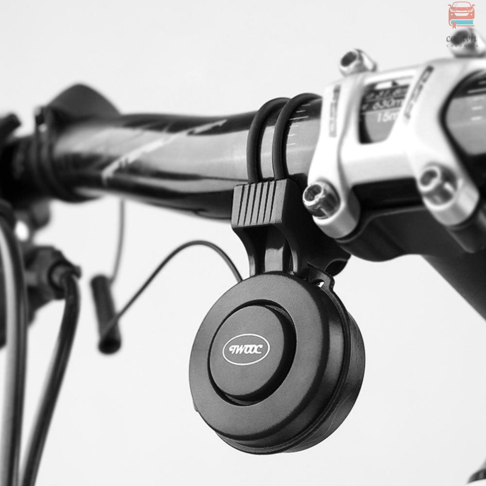 Chuông điện tử chống nước gắn tay lái xe đạp + sạc USB + dây cao su + hướng dẫn sử dụng