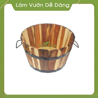Chậu gỗ tròn