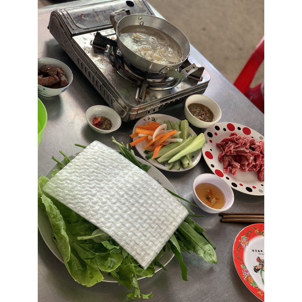 1kg Bánh tráng vuông Tân Nhiên cuốn rau sống siêu ngon