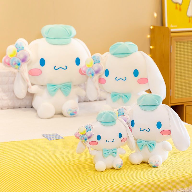 Sanrio cinnamoroll gấu bông thú nhồi bông quà tặng hình chú chó cầm bóng bay dễ thương phong cách nhật bản nhiều kích cỡ