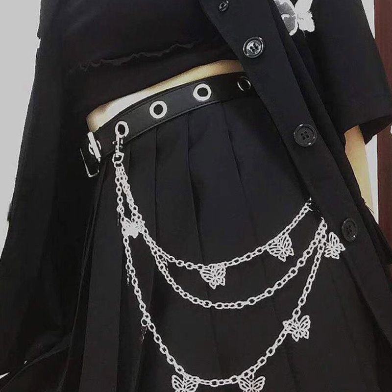 Xiangbao Móc Khóa Dây Xích Dày Dạng Xích Phong Cách Punk Hip Hop Trang Sức Cho Quần Jean / Xe Đạp