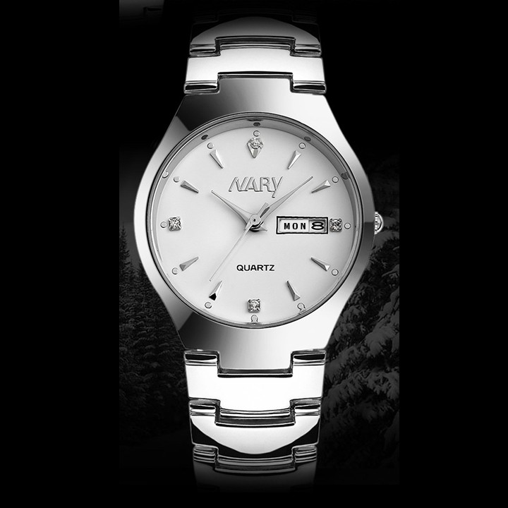 Đồng hồ nữ/nam Nary 2 lịch chống nước dây thép không rỉ SP751 (Nhiều màu) | BigBuy360 - bigbuy360.vn