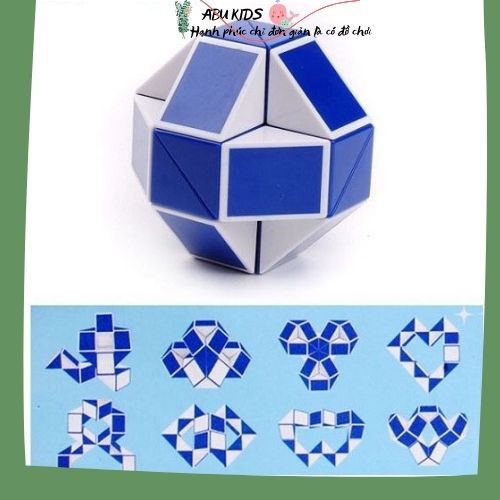 Rubik snake cao cấp - Rubik biến thể 100% nhựa nhám cao cấp, nhỏ bé nhưng vô cùng tiện dụng A380