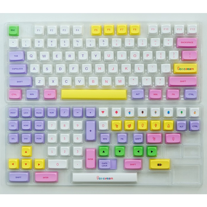 Keycap PBT profile XDA Pixel nút bàn phím cơ phù hợp nhiều layout bàn phím cơ bản