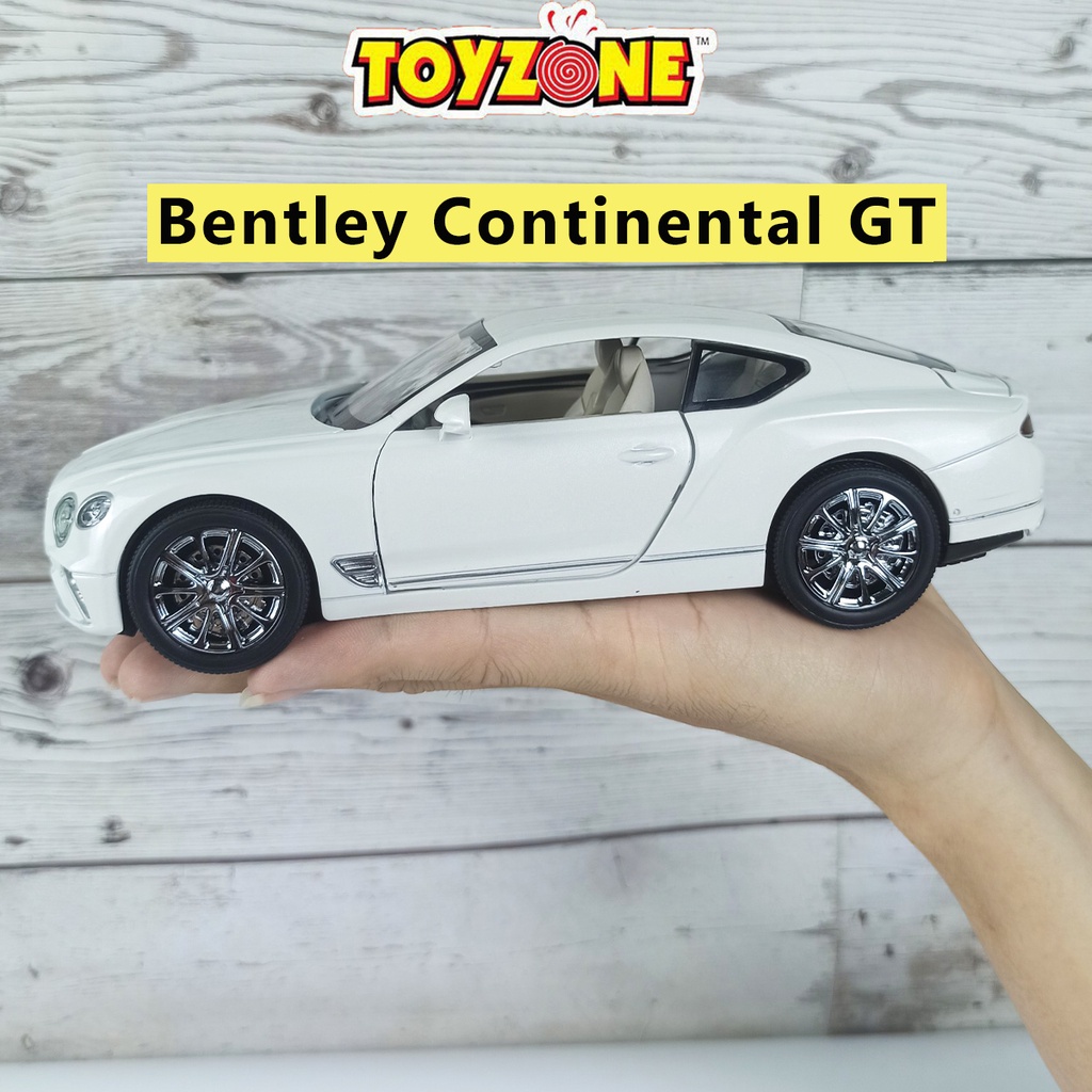 Xe mô hình tĩnh 1:24 ô tô Bentley Continental GT 2 cửa hãng XLG có 3 màu Đen, Trắng, Xanh