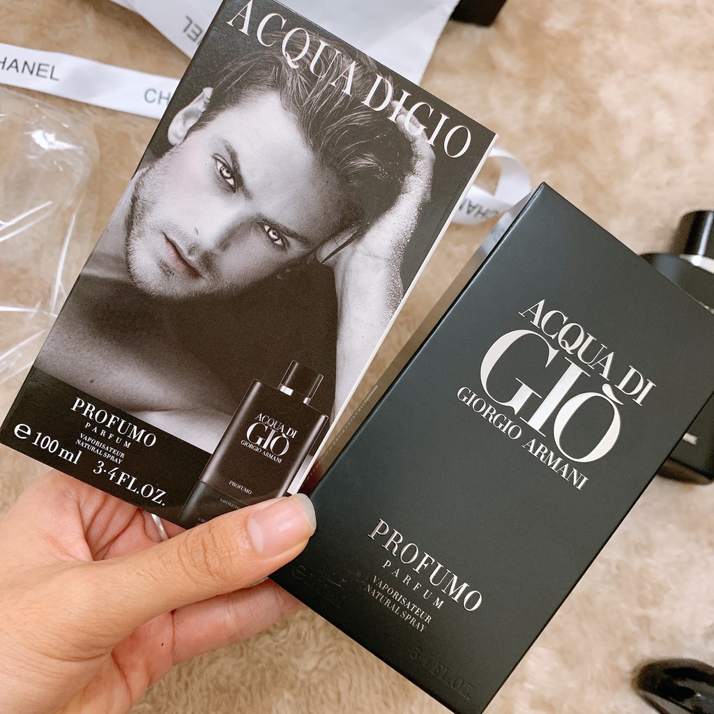 Nước Hoa Nam Acqua Di Gio Profumo Giò Đen 100ML - Mùi Hương Nam Tính, Đẳng Cấp